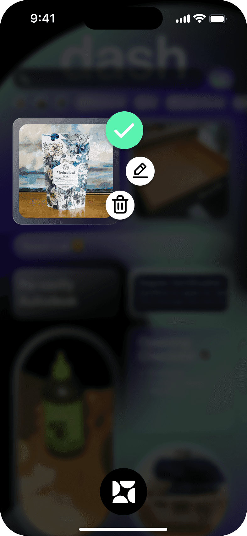 Dash complete-task — hold in progress
